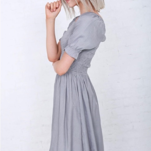 NEW Mikarose Spencer Dress in Drizzle Gray - Picture 2 of 4